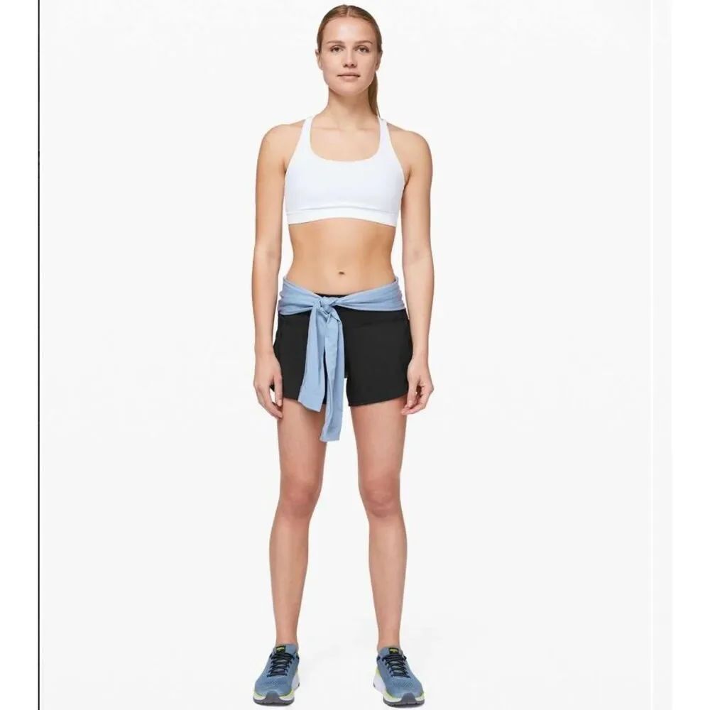 LULULEMON Speed Up Short Long 4" Inseam Black Size 2
